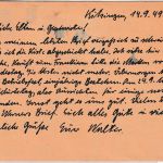 BRD - 10 Pfg. Bundestag Ganzsache apt. Bahnpost-Ra4 Schweinfurt Kitzingen 1949