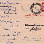 BRD - 20 Pfg Bed. Deutsche Ganzsache/A-Teil a. BRASILIEN S. Catarina 1965