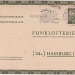 BRD - 10 Pfg Bed. Deutsche Funklotterie-Ganzsache Mölln (Lauenburg) 1962