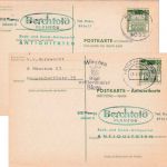 BRD - 20/20 Pfg Dt. Bauwerke Ganzsache Planegg - München 1969 + Retour !
