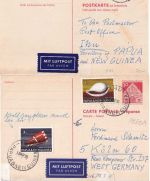 BRD - 30/30 Pfg Dt. Bauwerke Ganzsache n. PAPUA NEUGUINEA + Retour 1970