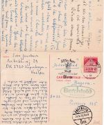 BRD - 30/30 Pfg Dt. Bauwerke Ganzsache n. DÄNEMARK Planegg 1970 + Retour !