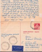 BRD - 30/30 Pfg Dt. Bauwerke Ganzsache n. PAPUA NEUGUINEA + Retour 1970