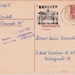 BRD - 20 Pfg kl. Bauwerke Ganzsache i.d. DDR Rastatt - Dresden 1966