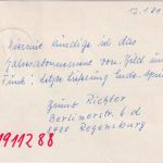 BRD - 50 Pfg B&S Ganzsache/Einschreibekarte Regensburg - Starnberg 1981