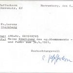 BRD - 50 Pfg. B&S Ganzsache/Einschreibekarte Herrenberg - Starnberg 1981
