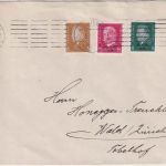 DR - 8+15 Pfg. Rheinlandabzug u.a. Brief/FDC i.d. SCHWEIZ Stuttgart 30.6.30