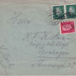 DR - 2x8+15 Pfg. Rheinlandabzug Brief/FDC n. HOLLAND Altona - Groningen 30.6.30