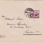 DR - 40 Pfg. WHW Unterrand Brief n. ENGLAND Hannover - London 1938
