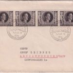 DR - 3 Pfg. 54. Geburtstag AH 4er-Streifen Brief St. Johann (Tirol) 1943
