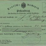 DR - Lahr 1888 Postauftragskarte n. Geiselhöring