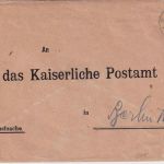 DSWA - Usakos 13/7. 12 KOS Postsache/Brief n. Berlin - ohne Inhalt
