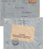 Estland - 5 M. Wikingerschiff Einschreibebrief Tallin - Heidelberg 1920 Zensur