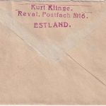 Estland - 3x1 M. Reval Brief Masch.stpl. Tallinn - Heidelberg 1920