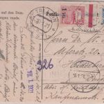 Estland - 1 M./35 P.+2,50 M. Einschreibekarte Tallinn - Heidelberg 1921