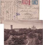 Estland - 1 M./35 P.+2,50 M. Einschreibekarte Tallinn - Heidelberg 1921