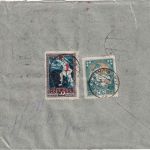 Lettland - 5x2 R./50 K. Volksvertretung u.a. Einschreibebrief Leepaja 1921
