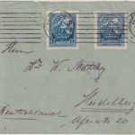 Lettland - 2x1 R. Volksvertretung Brief Riga - Heidelberg 1920 Zensur Königsberg