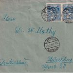 Lettland - 2x1 R. Volksvertretung Brief Leepaja (Libau) - Heidelberg 1920