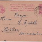 Lettland - 20 S. Ganzsache/Karte Daugawpils (Dünaburg) - Berlin 1931