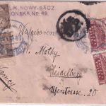 Polen - 2x3 M. Landmann u.a. Zensurbrief Nowy Sacz - Heidelberg 1921