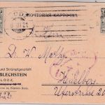 Polen - 2x2 M. Adler Karte Lodz - Heidelberg 1921 Zensur Lodz