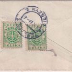 Polen - 2x5 H. Adler Ortsbriefchen Teschen 1919 10+20 H. Portomarken/Nachporto