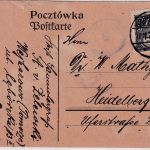Polen - 1 M. Landmann Karte Wejherowo - Heidelberg 1920 Zensur Tczew ?