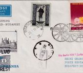 Polen - DDR-Lufthansa Erstflug Berlin/Budapest Zuleitungspost 1956