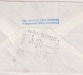 Polen - DDR-Lufthansa Erstflug Berlin/Budapest Zuleitungspost 1956
