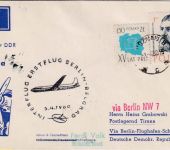 Polen - DDR-Lufthansa Erstflug Berlin/Tirana Zuleitungspost 1960