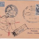 Polen - DDR-Lufthansa/LOT Erstflug Warschau/Berlin Luftposteinschreibebrief 1956