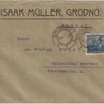 Polen - 10 M. Sämann Firmenbrief Grodno - Heidelberg 1921