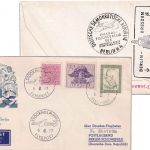 Schweden - DDR Lufthansa Erstflug Dresden/Berlin Zuleitungspost 1957