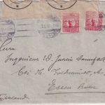 Schweden - 2x10 Ö. Königs Gustav V. Zensurbrief Stockholm - Essen 1917