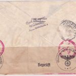 DR - Leipziger Frühjahrsmesse Satzbrief n. FINNLAND Worms 1940 Doppelzensur