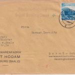DR - "Schalterauflieferung Postamt Naumburg (Saale)" L2 Brief i.d. SCHWEIZ 1941