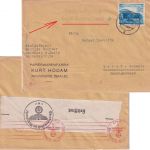 DR - "Schalterauflieferung Postamt Naumburg (Saale)" L2 Brief i.d. SCHWEIZ 1941