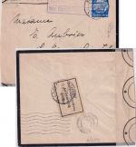 DR - 25 Pfg. Hindenburg Wz2 Trauerbrief n. FRANKREICH Schneidhain 1933