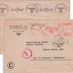DR - Berlin N65 1940 25 Pfg. AFS "Schering" Brief n. BRASILIEN - OKW-Zensur