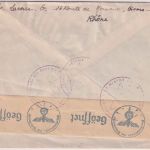 Frankreich - 2x1,50 Fr. Petain u.a. Brief i.d.SCHWEIZ (Rotes Kreuz) Sivors 1943