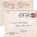 Dänemark - 20 Ö. Christian X. SCHWEDEN Kopenhagen 1944 Zensur Kopenhagen