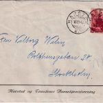 Norwegen - 20 Ö. Stabkirche Brief n. SCHWEDEN Harstad 18.10.43 Zensur Trondheim
