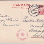 Dänemark - 25/20 Ö. Hünengrab Ganzsache3 n. SCHWEDEN Allinge 1941 Zensur