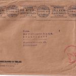 Finnland - 50 P. Löwe Firmenbrief Helsinki - Düsseldorf 1941 OKW-Zensur