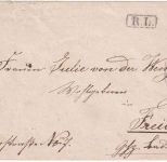 Schweiz/Baden - 10 Rp. Tübli Ganzsache/Brief Grenzverkehr Basel - Freiburg 1870