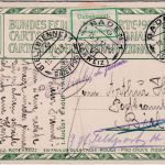 Schweiz - 5 Rp. Bundesfeier Ganzsache Baden - Biel 1917 Weiterleitung