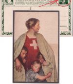 Schweiz - 5 Rp. Bundesfeier 1917 Ganzsache ungebraucht - "entwertet"
