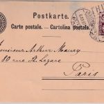 Schweiz - 5 Rp. Tellknabe Ganzsache+Zusatz Bahnpost Stations-L1 Thun 1885