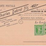 Schweiz - 2x5 Rp. Ziffer/Tellknabe Privatganzsache Ch. Debrot Le Locle ungebr.